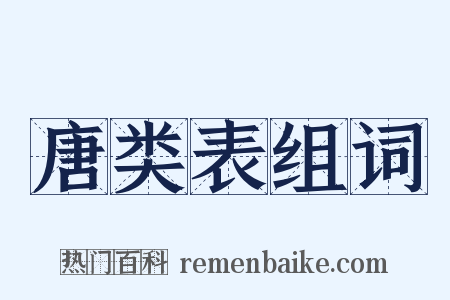唐类表组词是什么意思的图片